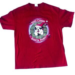 Vintage 90s Big Dogs Christmas T-shirt size large